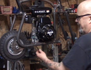 Mounting Engine On A Custom Mini Bike or Motorized Bicycle or Board Track Replica